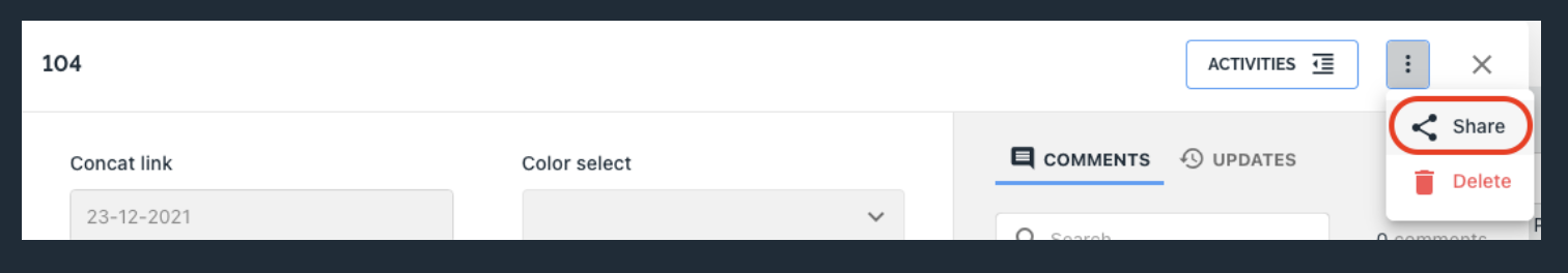 Ajouter un modèle depuis une fiche
