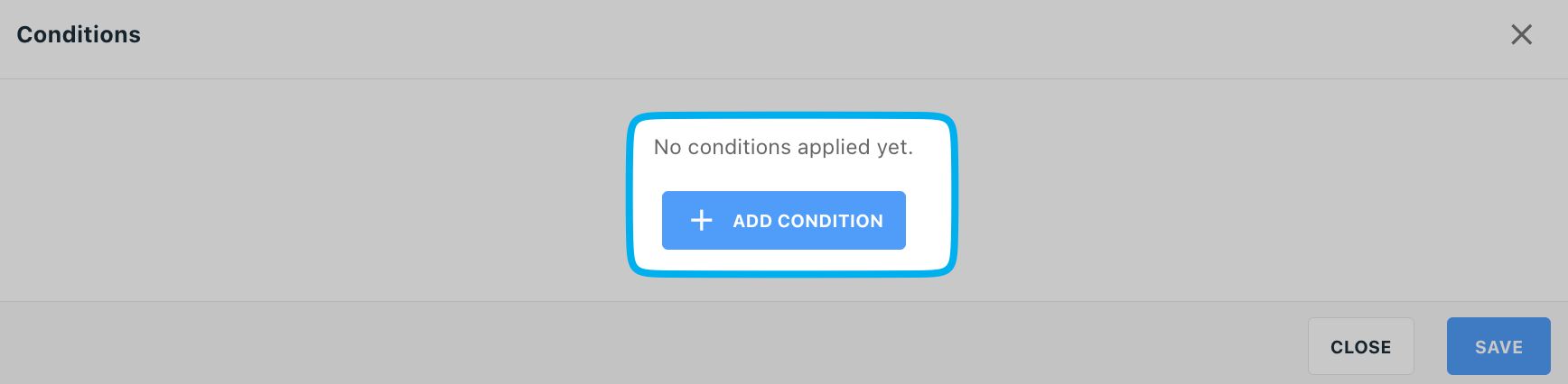Add a condition row