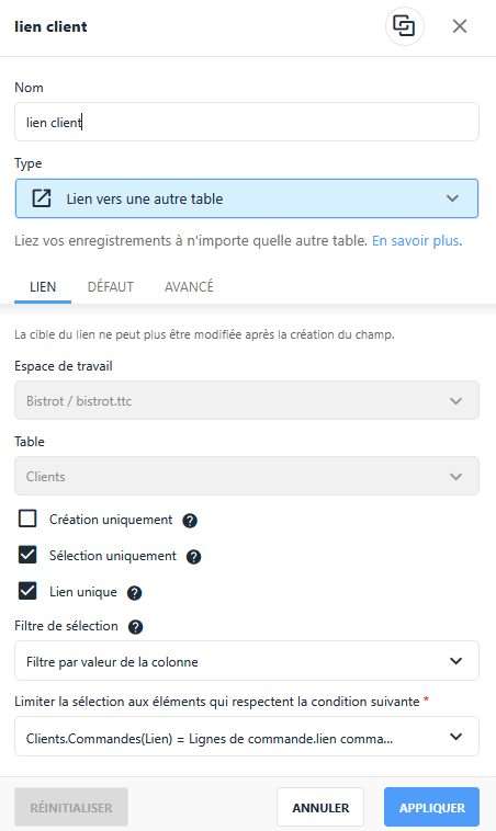 Mobile link filters