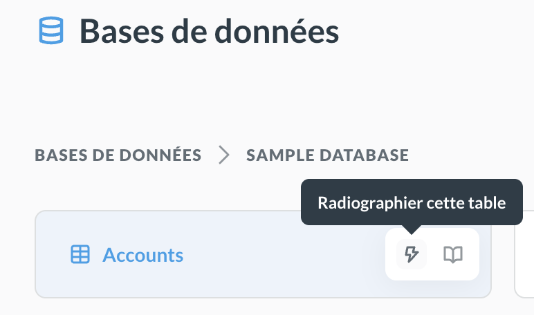 radiographier une table