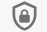 Shield with padlock